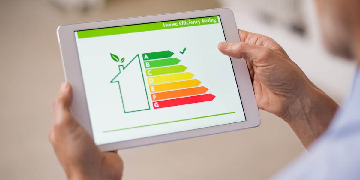 Energy Rating Chart on Tablet