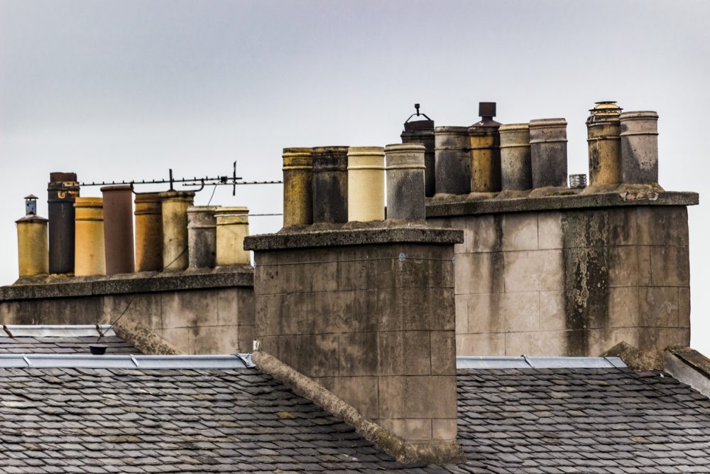 Cement Skews on Edinburgh Rooftops