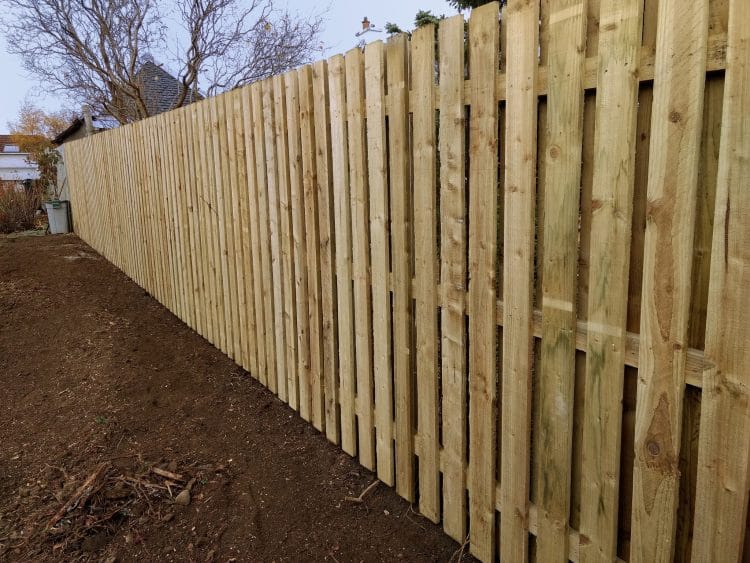 Slatted Garden Fence Edinburgh
