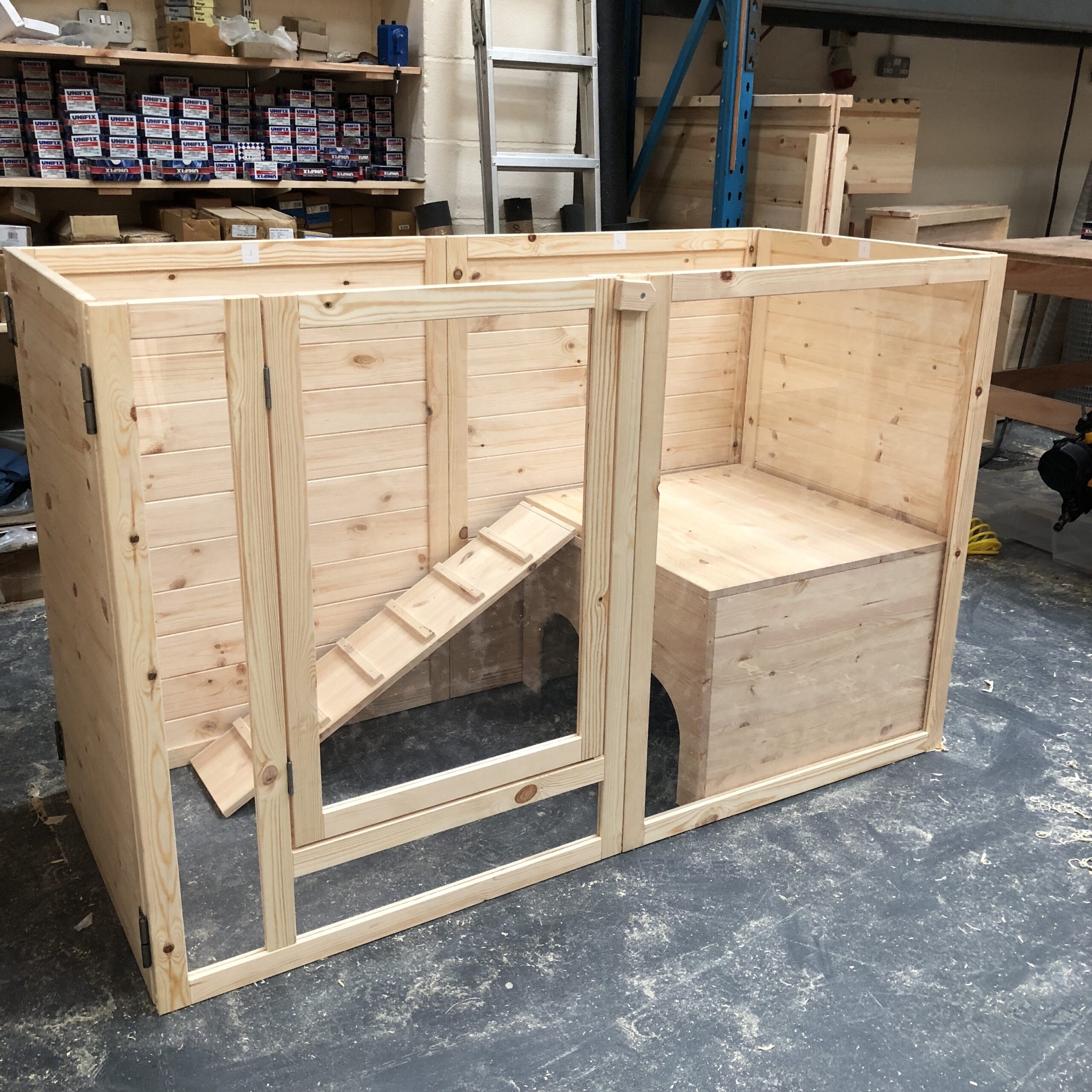 Bespoke, indoor rabbit hutch